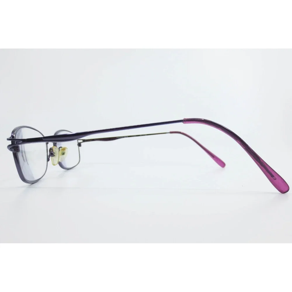 Heartland Carrie Purple Oval Metal Eyeglass Frames 54-17-140 Demo Lenses